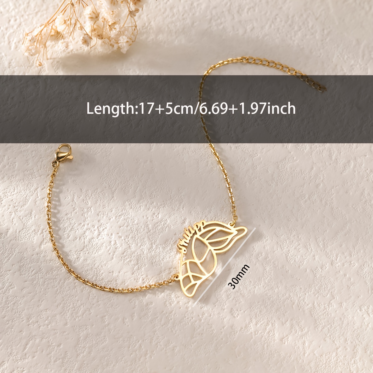 Personalized Couple Bracelets, BFF Butterfly Wings Design